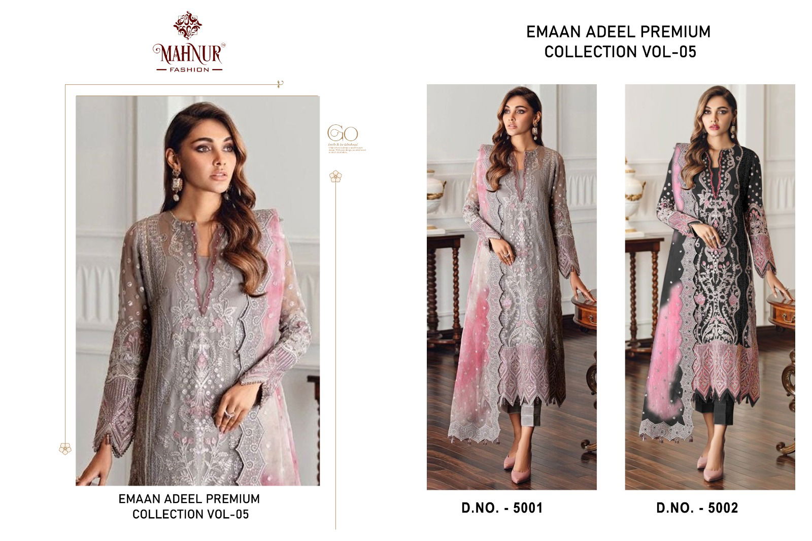 Emaan Adeel Premium Collection Vol 5 By Mahnur Pakistani Suits
